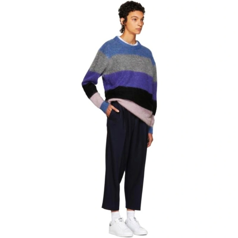 Acne Studios Albah Multi Stripe Mohair Wool Oversized Sweater - Picture 13 of 13